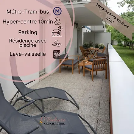 Apartment Horizon Paisible - Piscine Et Parking ! Toulouse